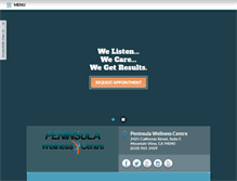 Tablet Screenshot of peninsulawellnesscentre.com